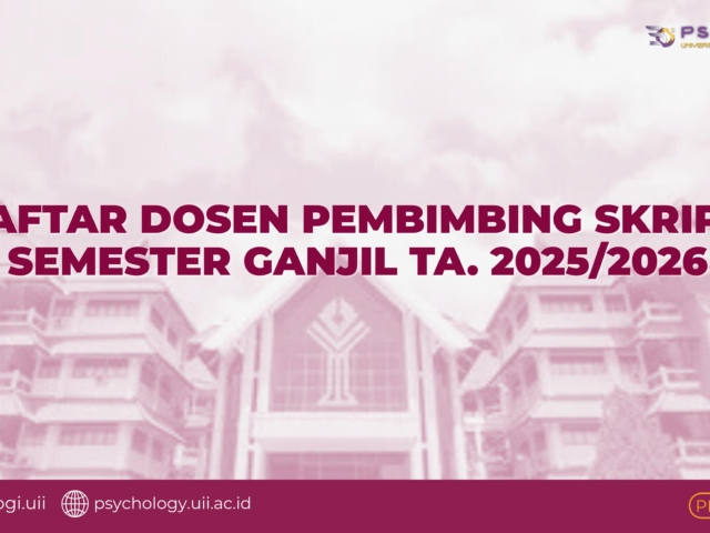 DAFTAR DOSEN PEMBIMBING SKRIPSI SEMESTER GANJIL TA. 2025/2026