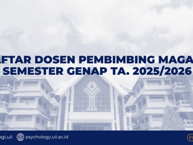 Pengumuman Dosen Pembimbing Magang Semester Genap TA. 2025/2026