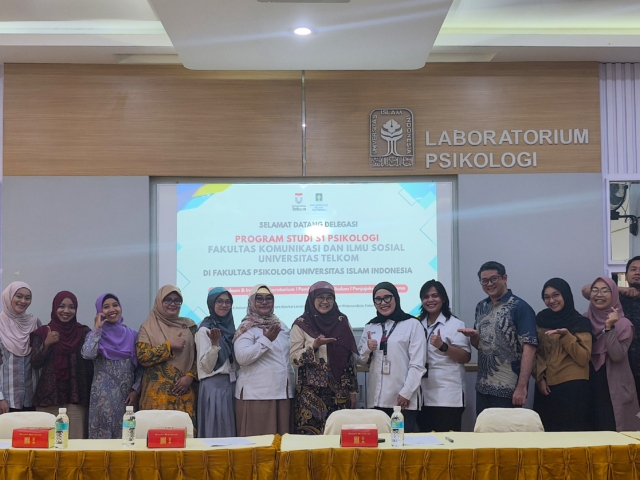 Telkom University Pelajari Tata Kelola Lab Psikologi UII