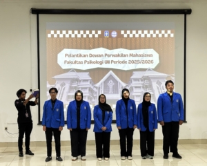 Para Calon Pengurus Dewan Perwakilan Mahasiswa pertama Fakultas Psikologi UII 